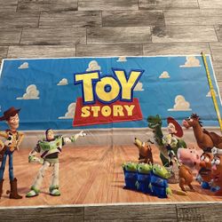 New Party Background Toy Story Fabric