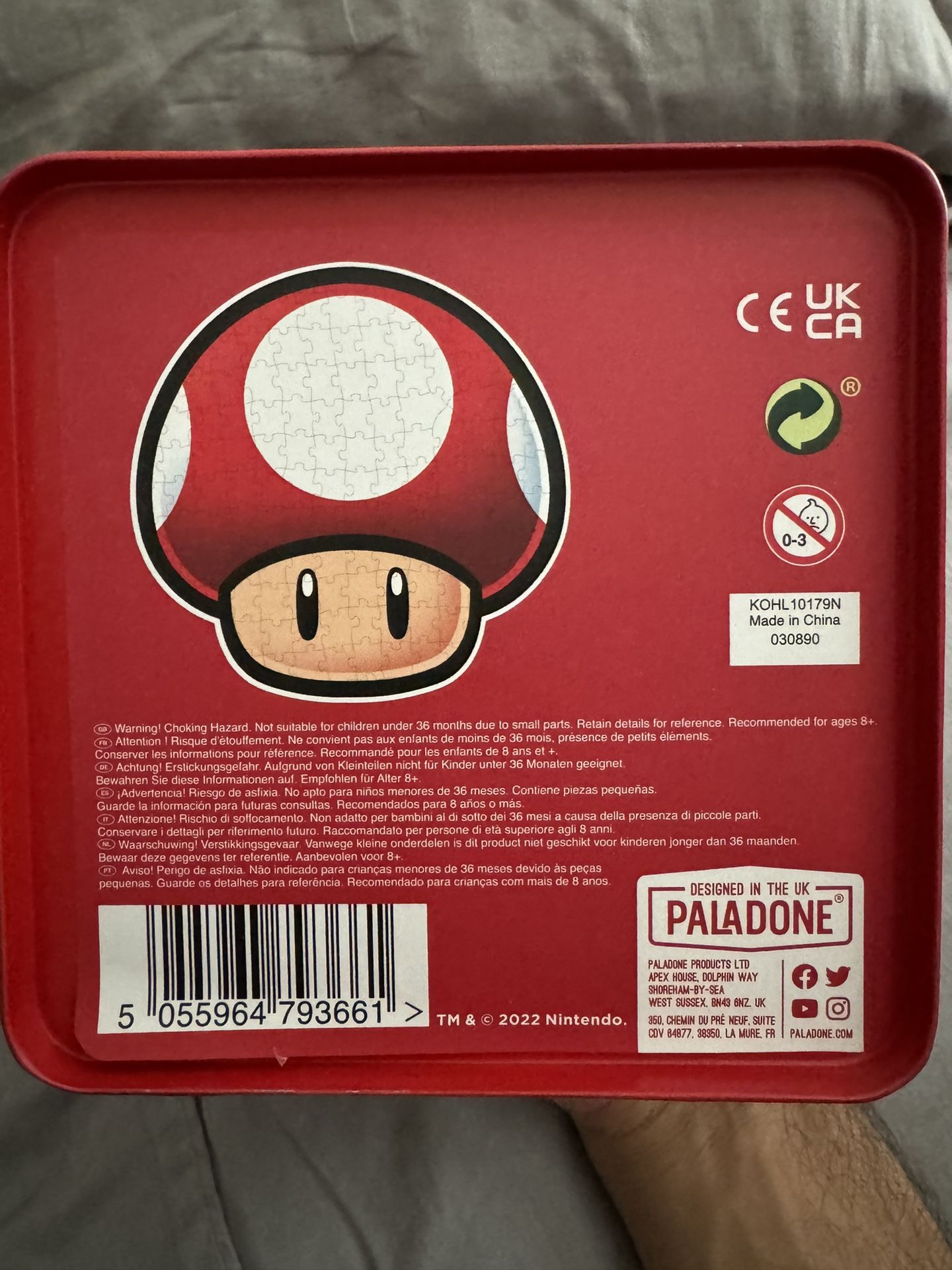 Super Mario Mushroom Jigsaw Puzzle. 250 Pieces