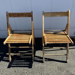 Wooden Folding Chairs 