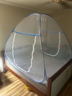 Two door Mosquito net for full size bed