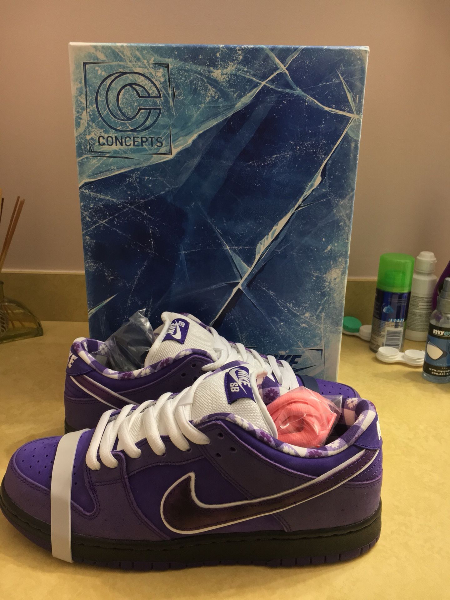 Nike SB dunk low Purple Lobster X Concepts With special box size 9