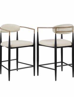 Arhaus Style Counter Stools (set of 4)