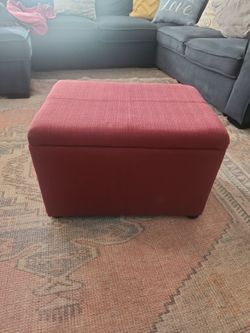 Red Storage bench