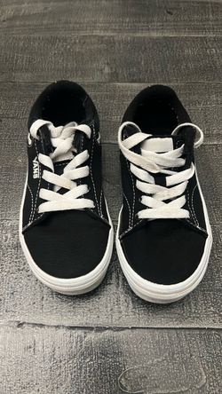 Vans Black Canvas Low-Top Sneakers Size 11.5