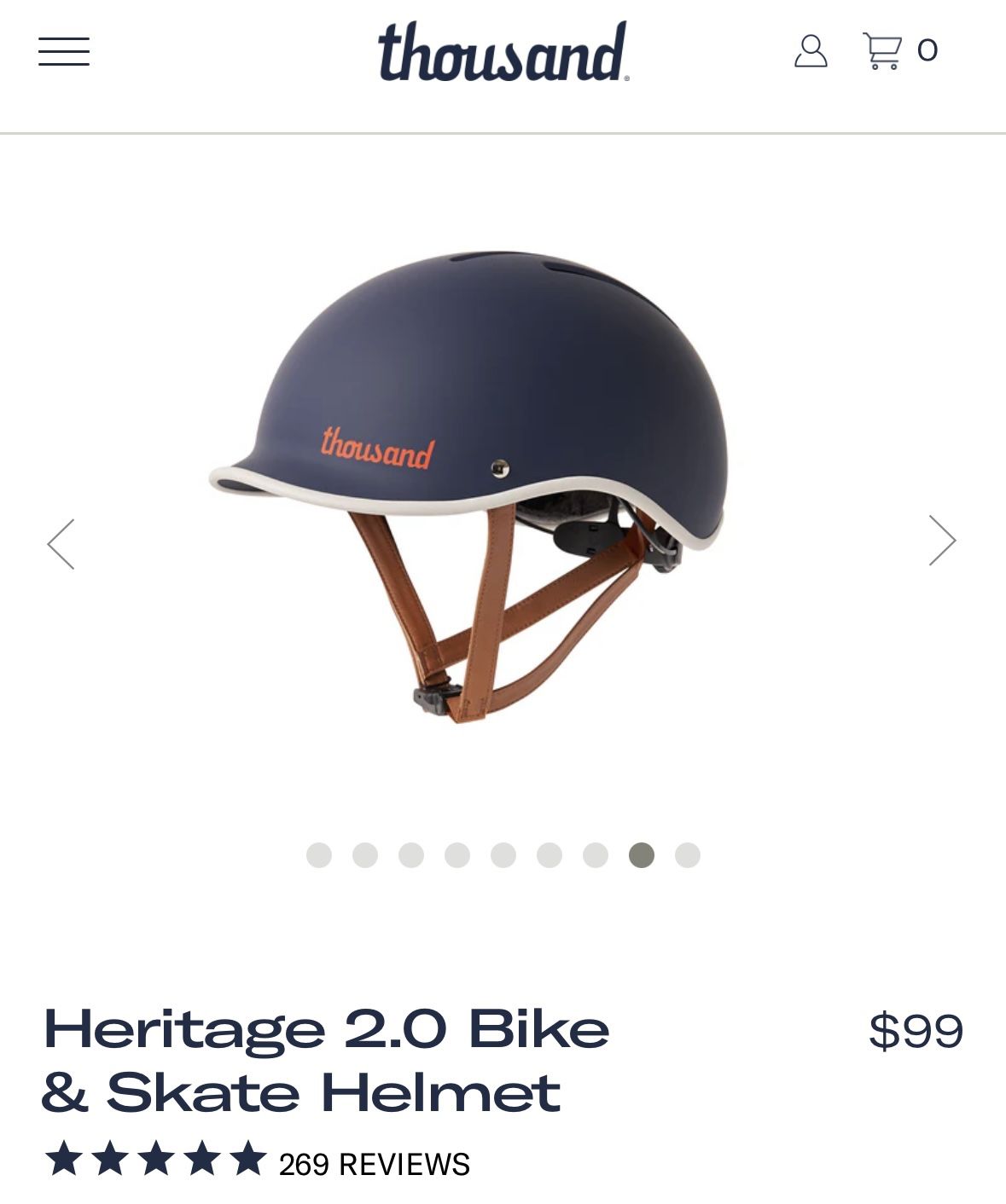 Skate Helmet Size - Thousand Brand (Medium Navy)