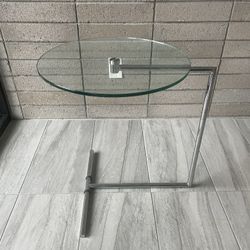 Round Glass Side Table