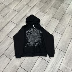 Sp5der Zip Up Hoodie