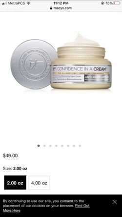 Brand new IT cosmetic anti-aging armour rejuvenating moisturizer super cream