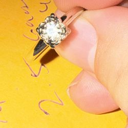 Engagement Ring White Gold 