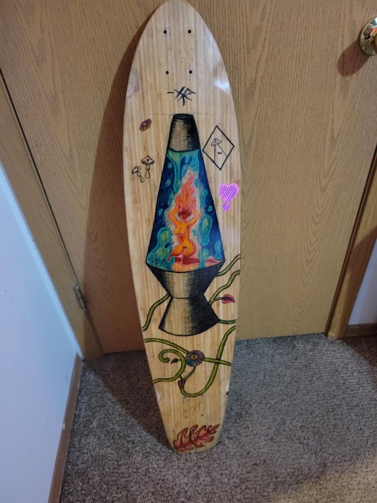 42 Inch Long Board Hand Painted