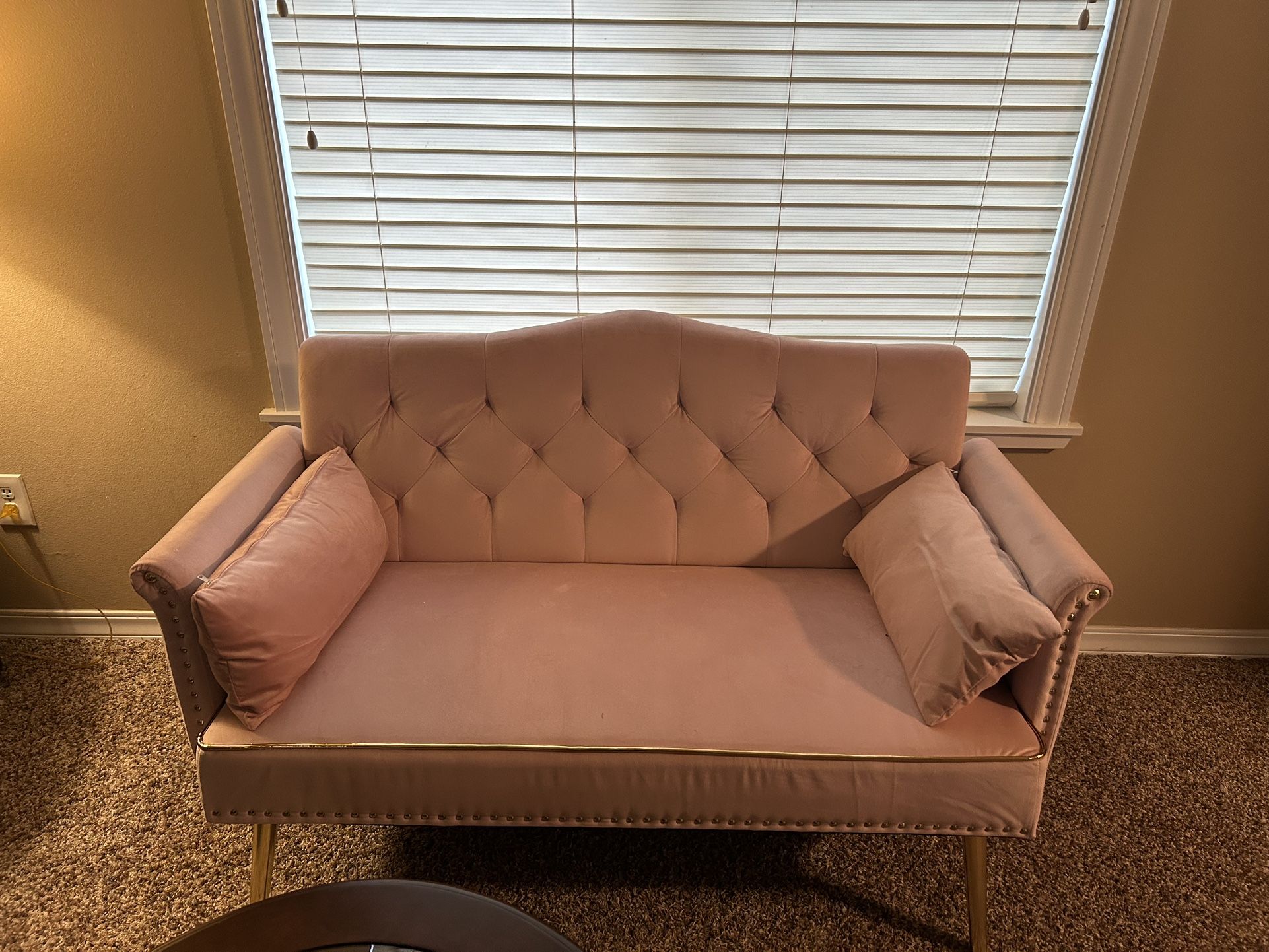 Pink Loveseat