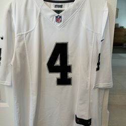 Raiders #4 Carr Jersey Large