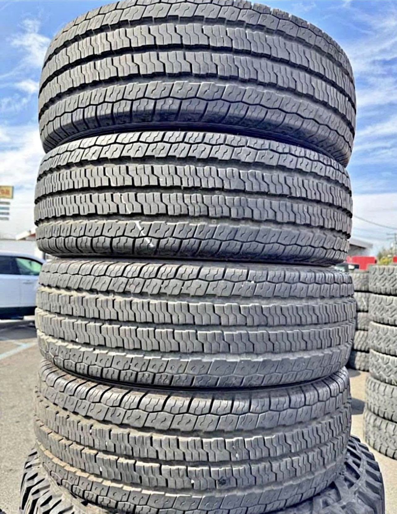 225/75/16 Firestone vendo un set de llantas usadas excelente condiciones de vida las 4 ✅🤩I am selling a set of used tires, all 4 in excellent living 