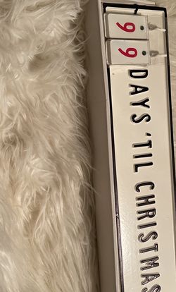 Hanging Countdown To Christmas Sign