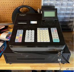 Sharp Electric Cash Register With keys