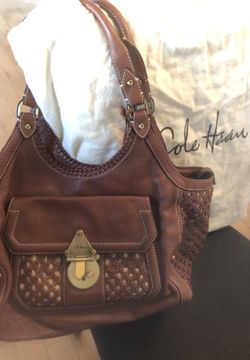 Original Cole Haan Shoulder bag Hand bag all leather Nice Coach like