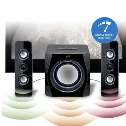 iLive Bluetooth 2.1 Ch. Home Music System with LED Lights, IHB23B, Working perfectly