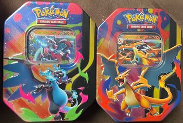 Pokemon TCG Mega Charizard X & Y EX Tins Set Factory Sealed New 2026 Pokémon TCG