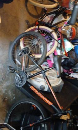 Mongoose and beach cruiser bike