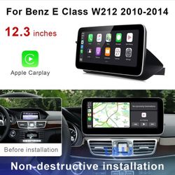 12.3" Android Car GPS Navi Player Video Wireless Carplay For Benz E Class W212