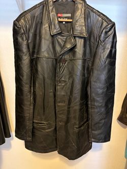 Davik Black Patchwork Leather Jacket
