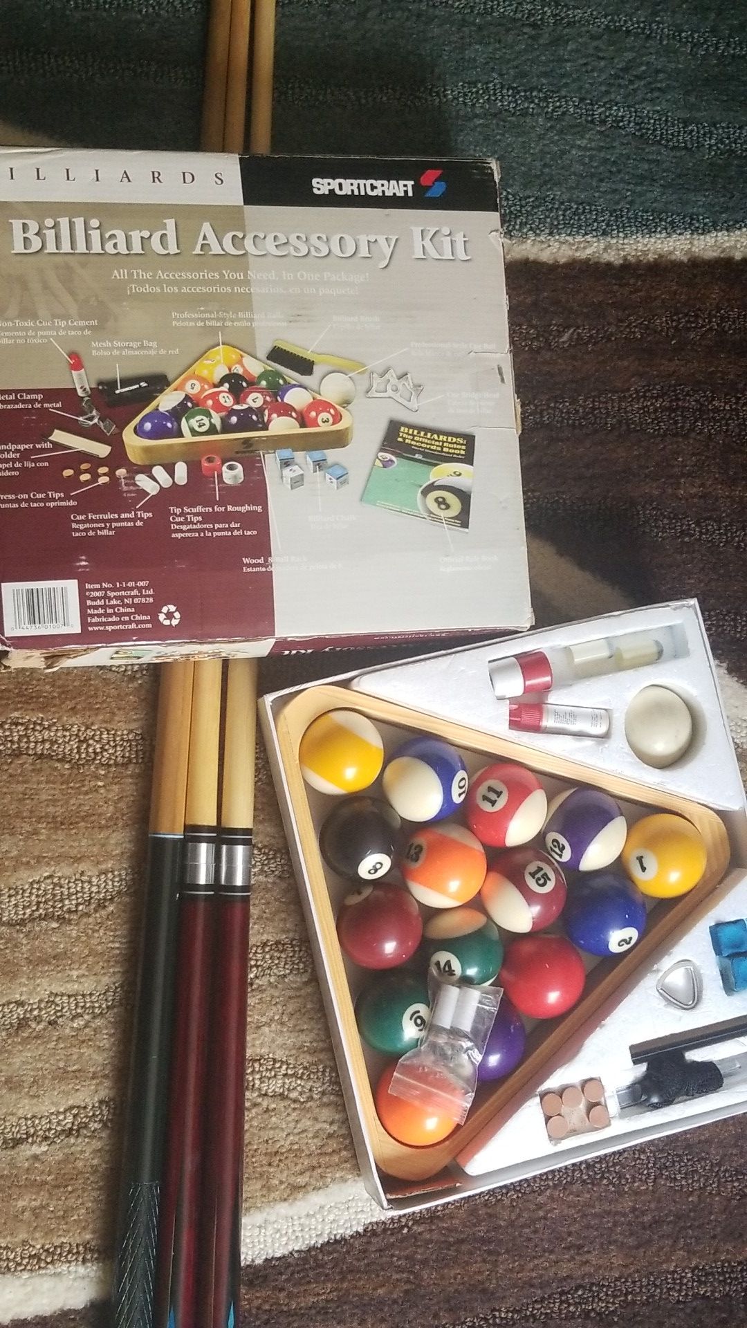 Billiard Accessory +Kit