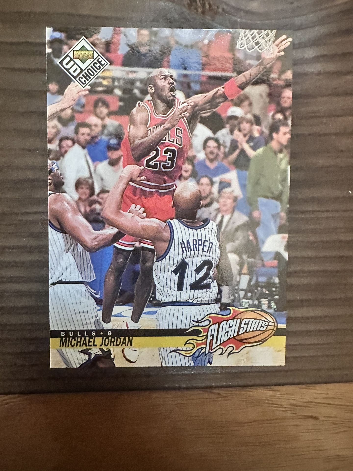Michael Jordan Upper Deck UD Choice Flash Stats Chicago Bulls Basketball Card