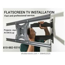 Flatscreen Mounting $45 +