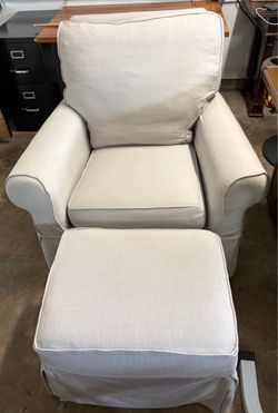 Pottery Barn Chair + Ottoman -$250
