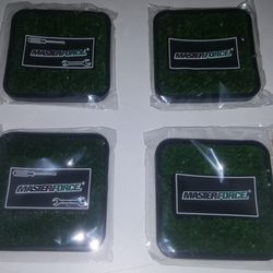 4  Masterforce Rubber Astro-Turf Coasters
