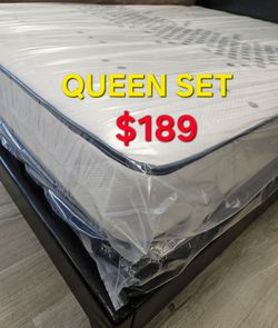 Brand New  King Set $239 >> Mattress And Box Spring