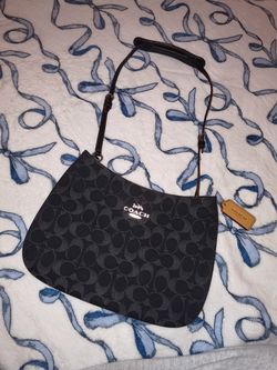 Coach black denim