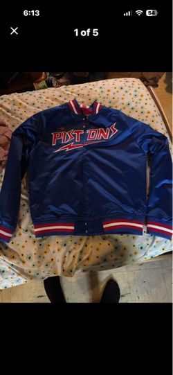 Vintage Mitchell and ness pistons jacket