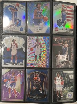 Tyrese Maxey Lot of Cards including RC Rookie Cards