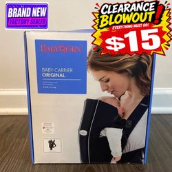 NEW BABY BJORN Baby Carrier ORIGINAL Newborn 8-25 Lb Black MESH Hands Free