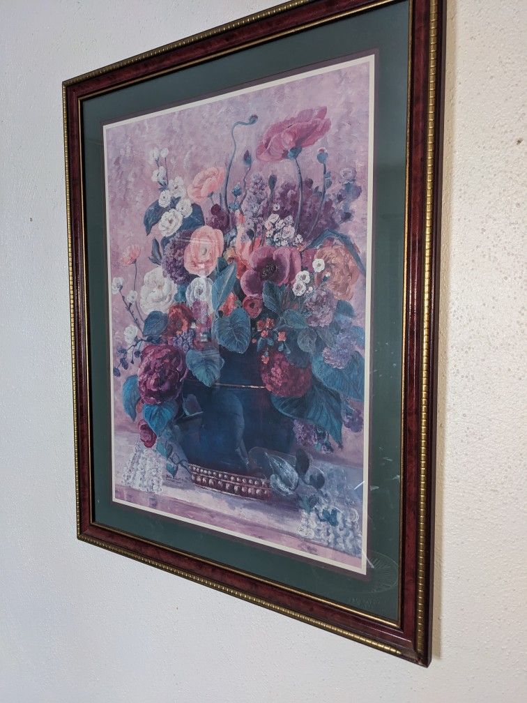 Bettie Hebert Felder Thru God's Grace Flower Art Print Wall Hanging Decor