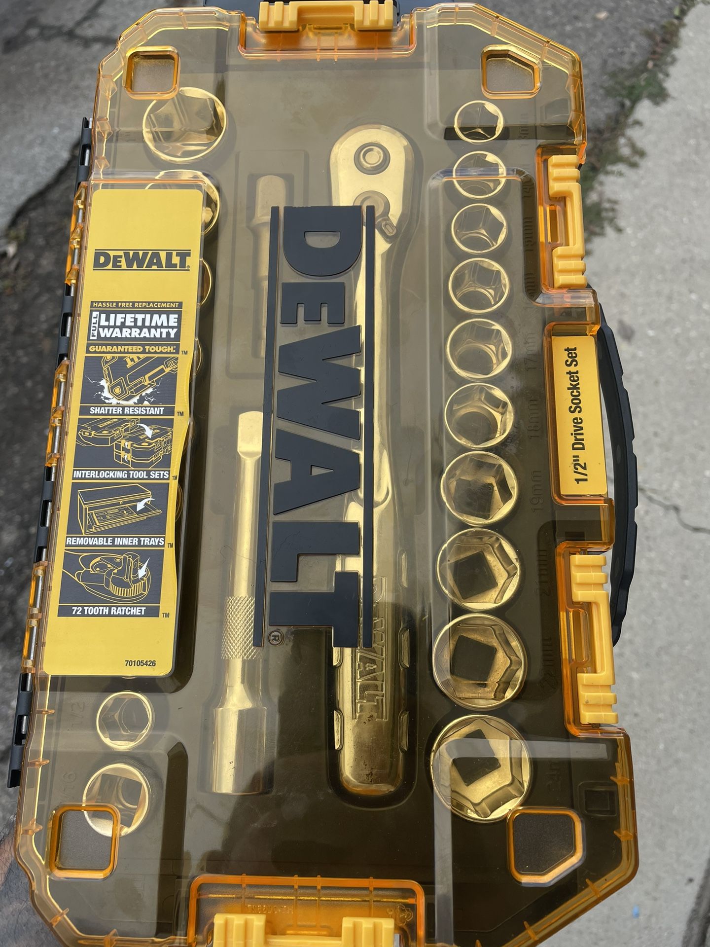Dewalt 1/2” Socket Set. 