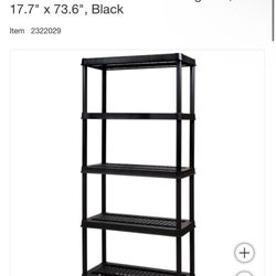 5 Tier Resin Shelving