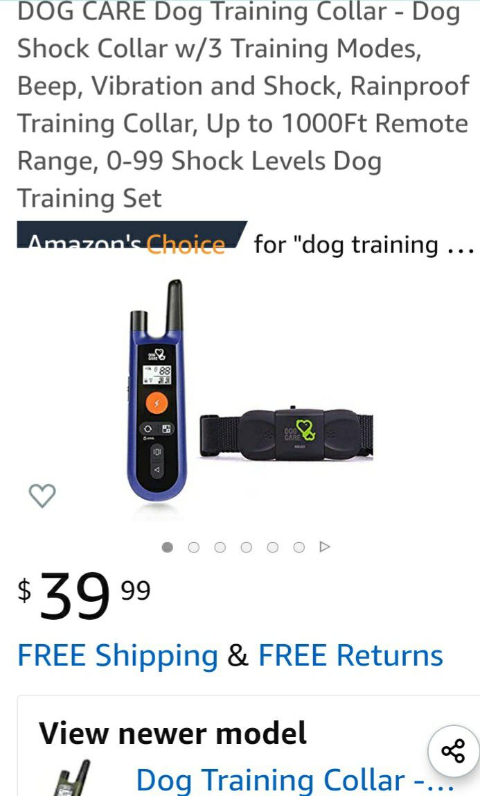 Dog training collar set