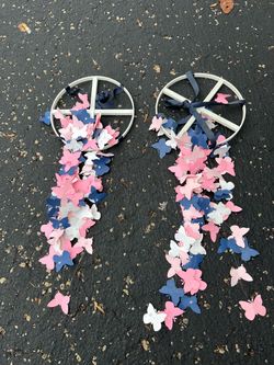 2 Butterflies Hanging Decor