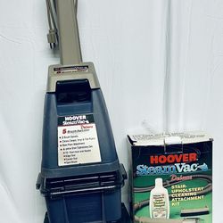 Hoover Vacuum Cleaner SteamVac Deluxe And Steamvac Accessories USED