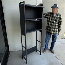 New In Box Over The Toilet Shelf Rack Metal Cabinet White Or Black Color 