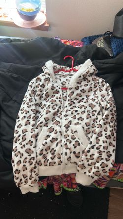 Leopard zip up