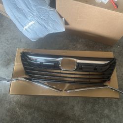 For 2018-2021 Honda Odyssey Front Bumper Grille With Chrome Trims Stents