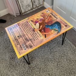 Holographic Charizard Handmade Table, 