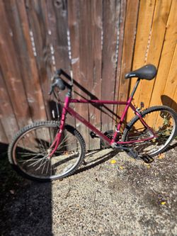 Pink/Magenta Mountain Bike