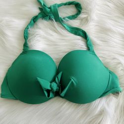 H&M Green Swim Push Up Top, 32C
