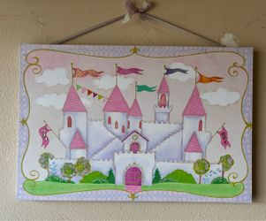 Princess Castle Canvas Wall Art