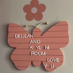 Butterfly wall decor 