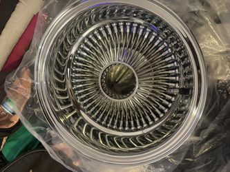 Two 13x7 Dayton 100 Spoke Wire Wheel Lowrider Rim
